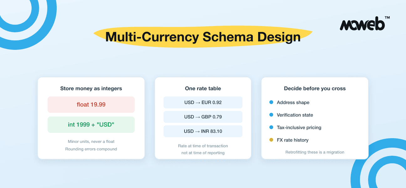 Multi-Currency Schema Design for Global Products