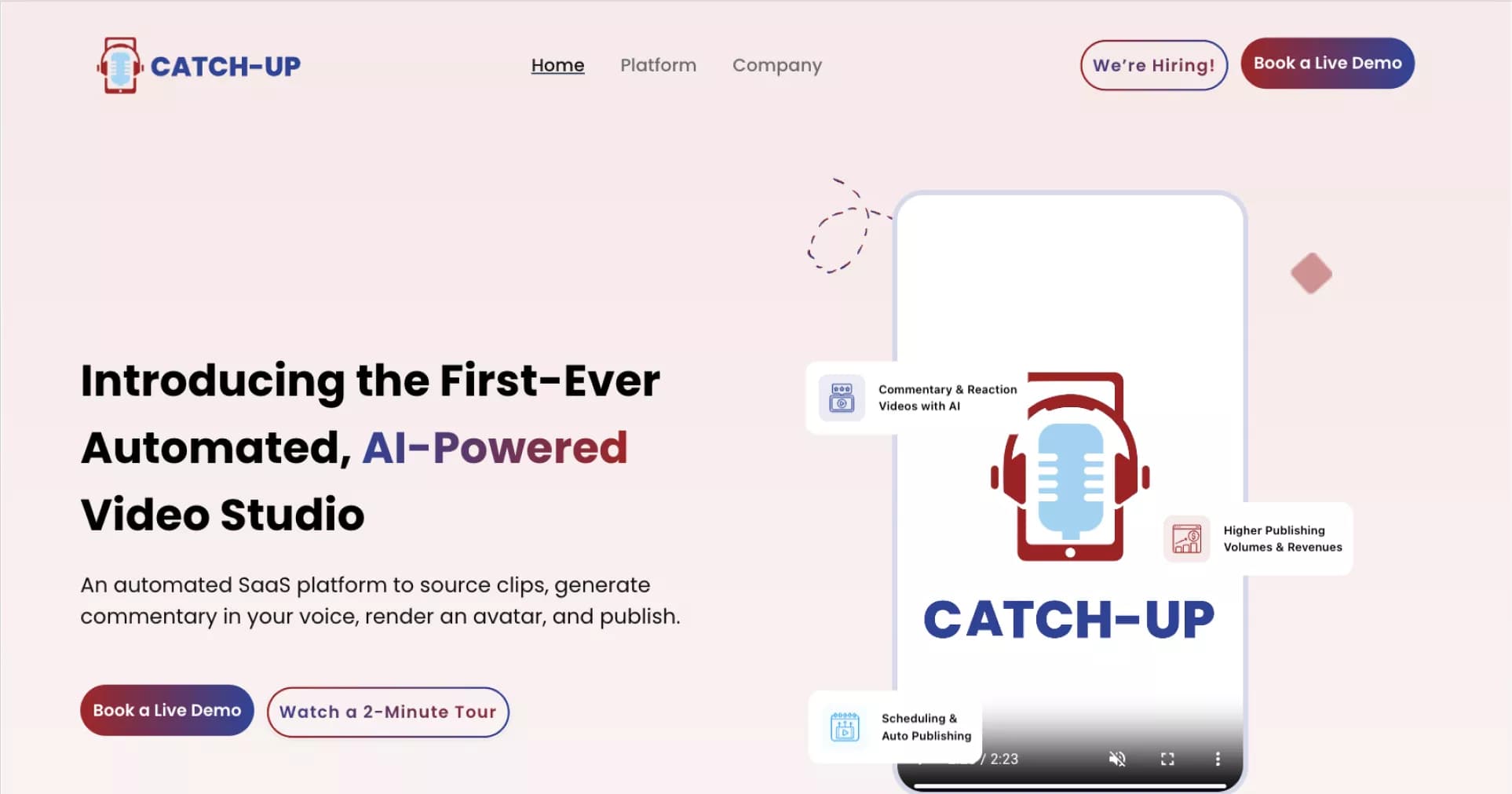 Catch up - product overview