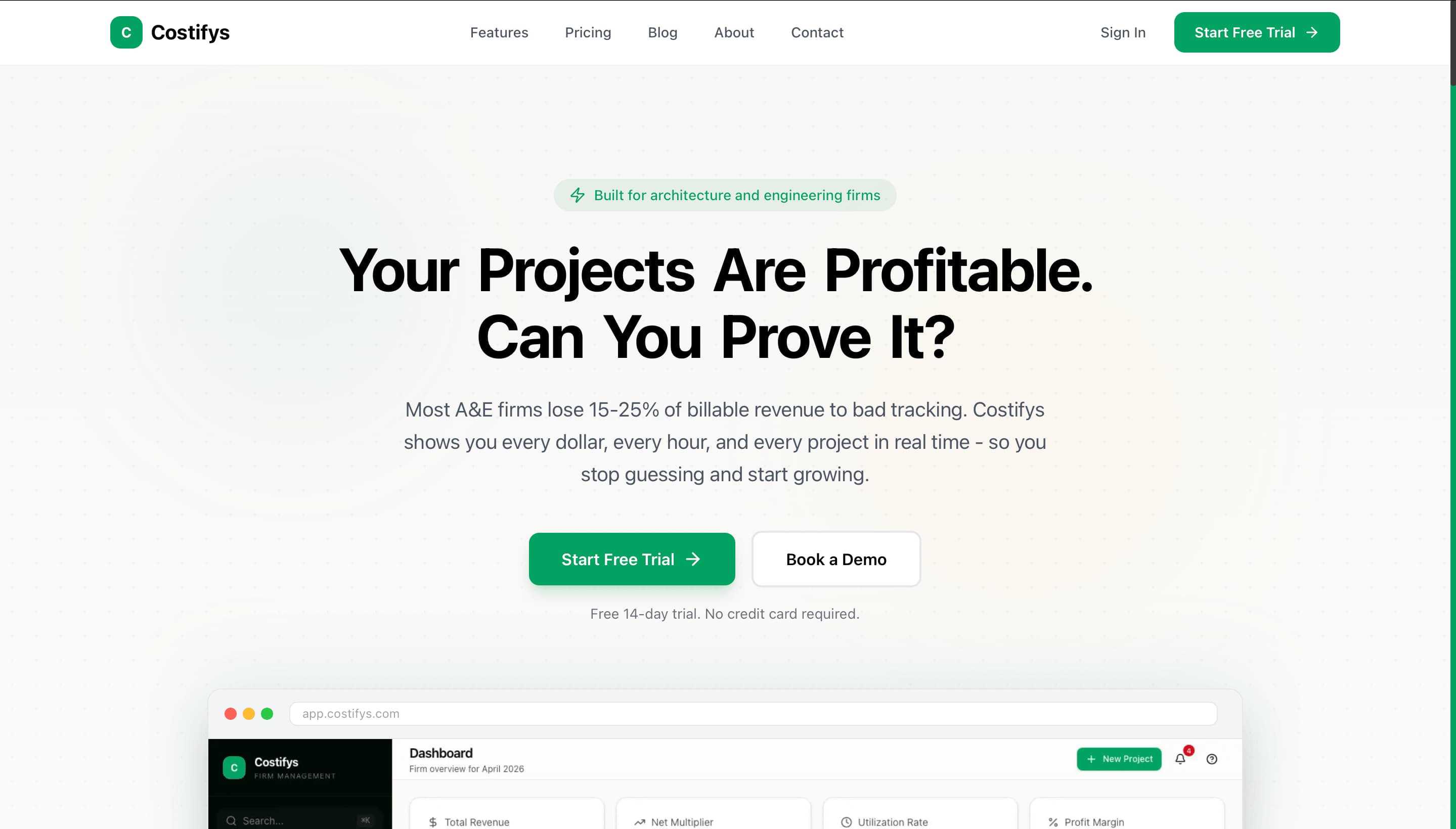 Costifys - product overview