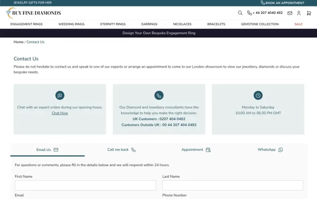 Buy Fine Diamonds - screen 1