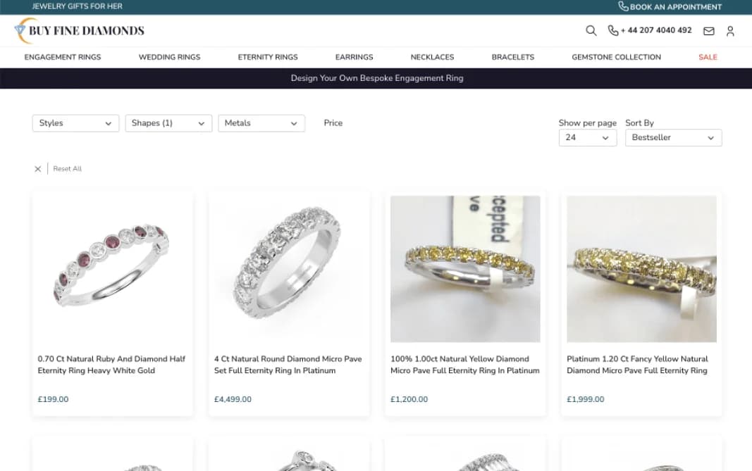 Buy Fine Diamonds - screen 3