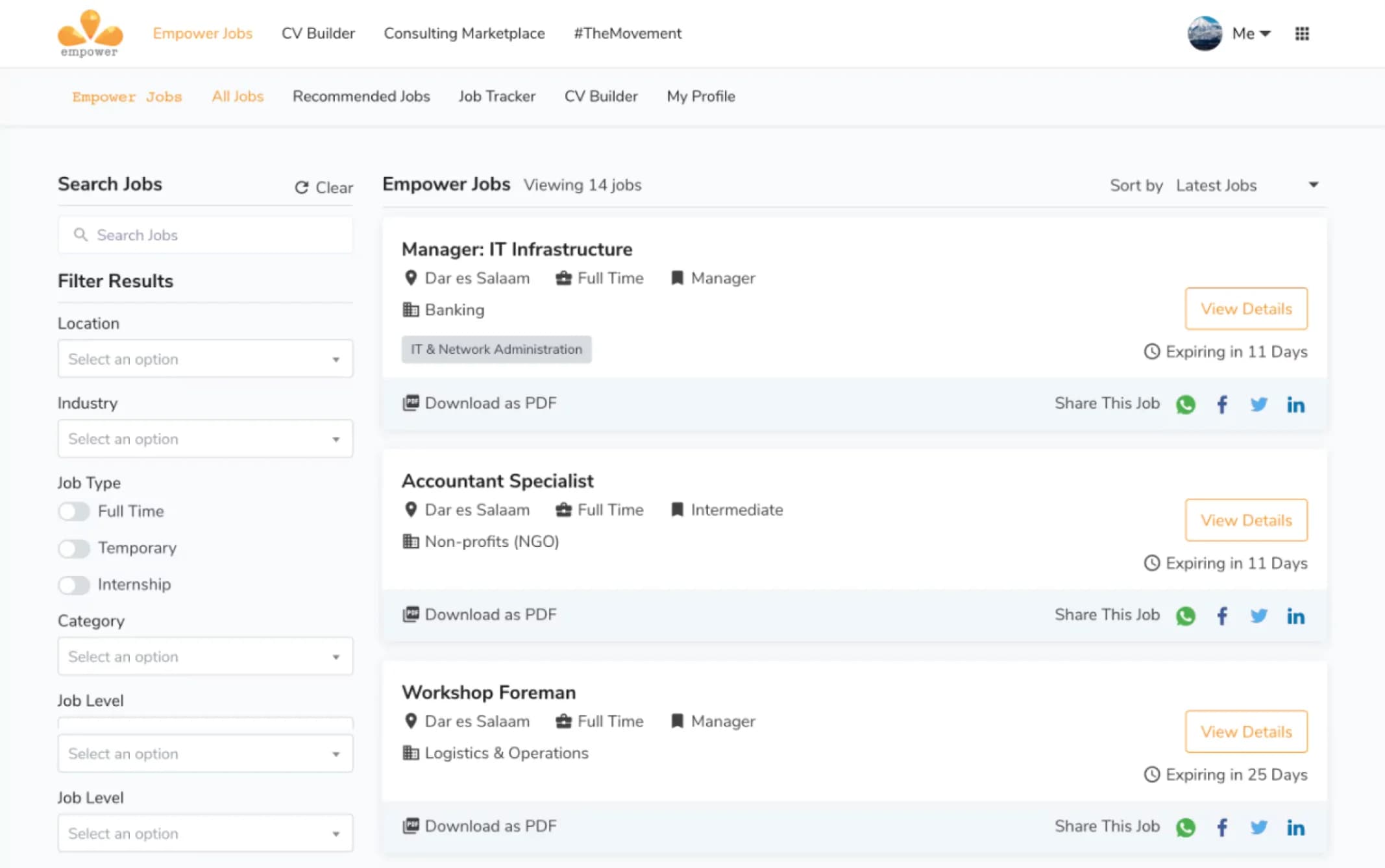Empower - screen 1