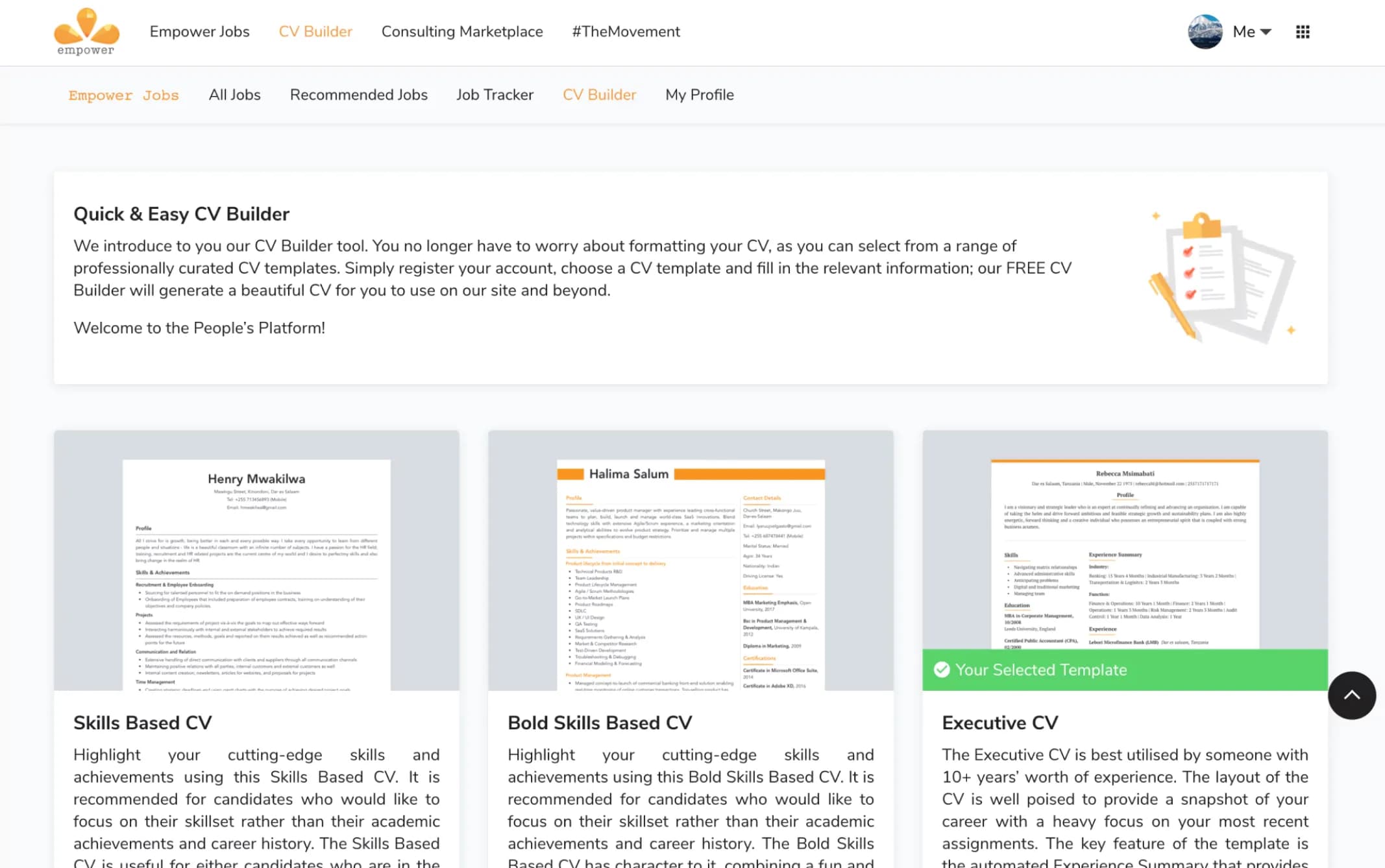 Empower - screen 2