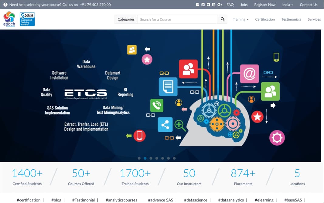 Epoch Research Institute - screen 1
