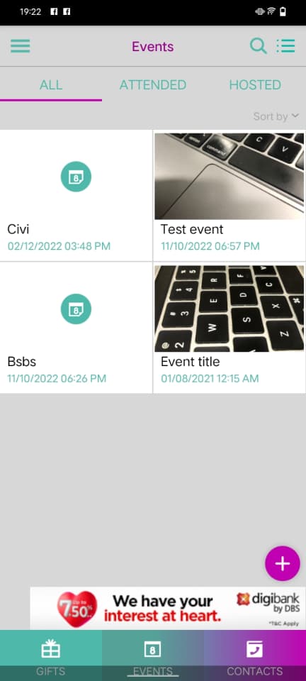 GiftLog - screen 1