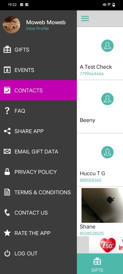 GiftLog - screen 4