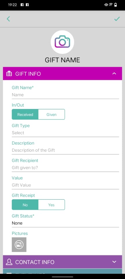 GiftLog - screen 5