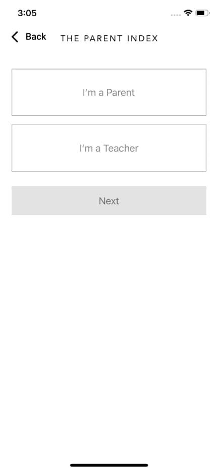 The Parent Index - screen 2